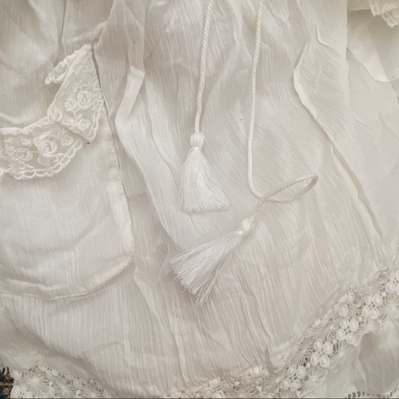 🚫 SOLD on Mercari 🚫 Spell White Flowy Skirt - Picture 6 of 8